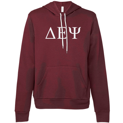 Delta Epsilon Psi Lettered Hooded Sweatshirts