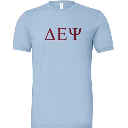 Delta Epsilon Psi Lettered Short Sleeve T-Shirts