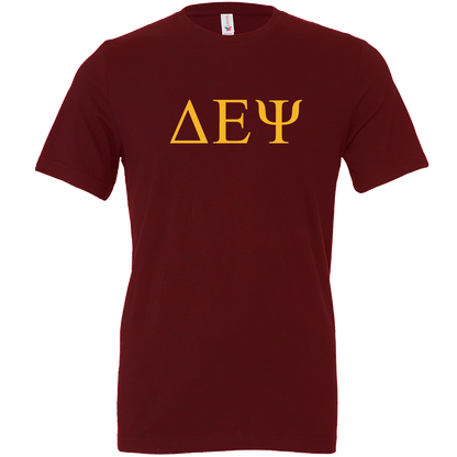 Delta Epsilon Psi Lettered Short Sleeve T-Shirts