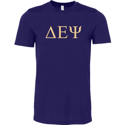 Delta Epsilon Psi Lettered Short Sleeve T-Shirts