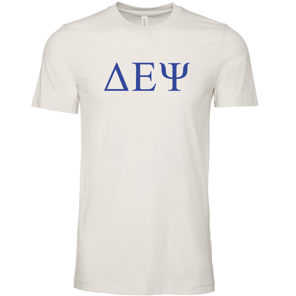 Delta Epsilon Psi Lettered Short Sleeve T-Shirts