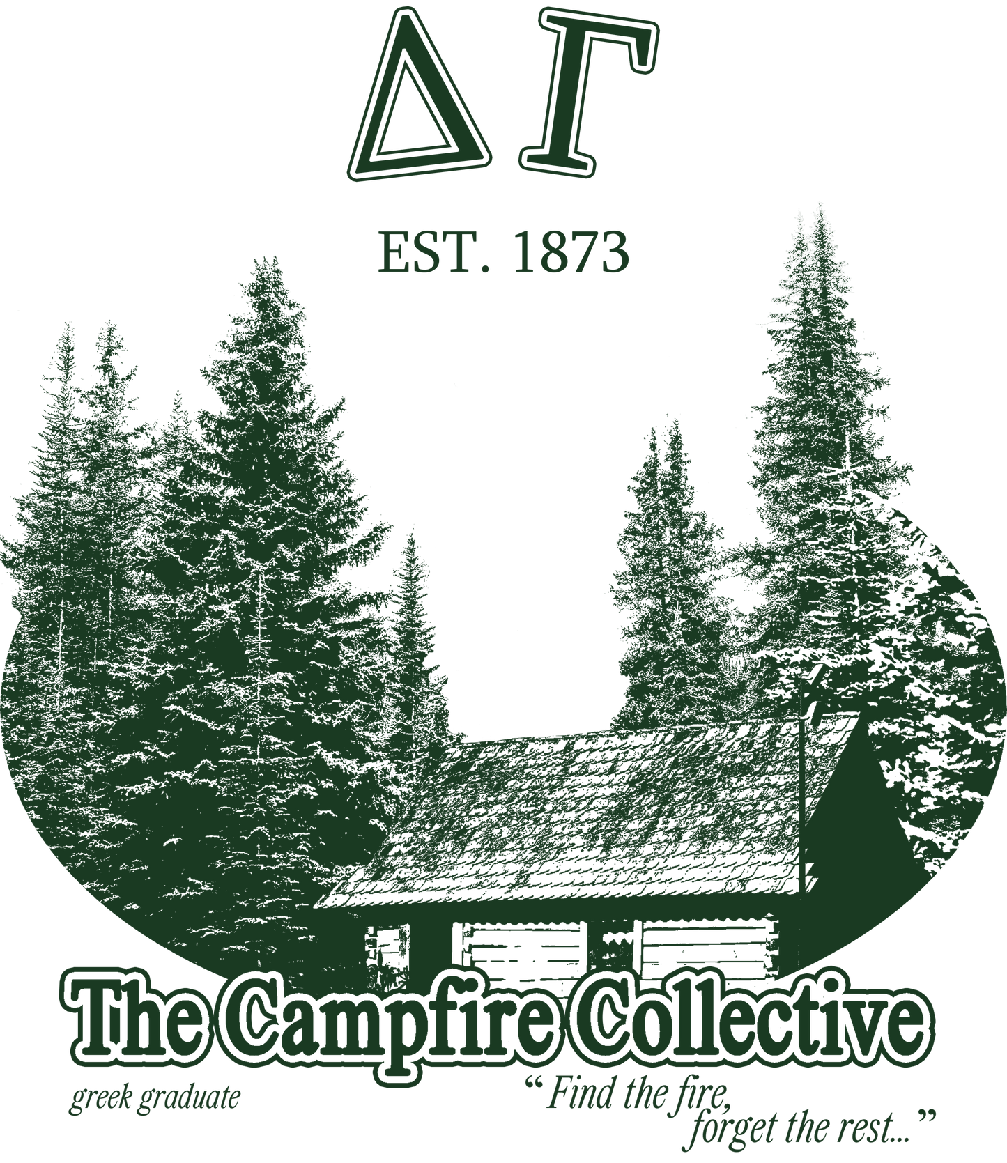 Delta Gamma Forest Graphic T-Shirt
