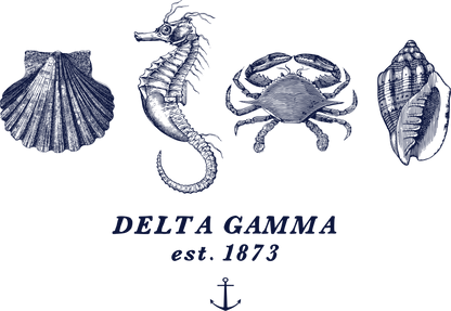 Delta Gamma Nautical Graphic Crewnecks