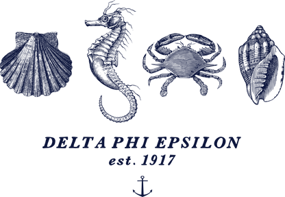 Delta Phi Epsilon Nautical Graphic Crewnecks