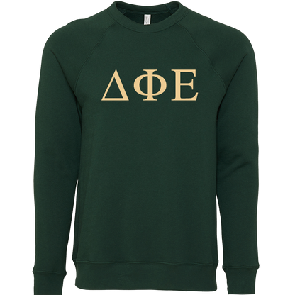 Delta Phi Epsilon Lettered Crewneck Sweatshirts