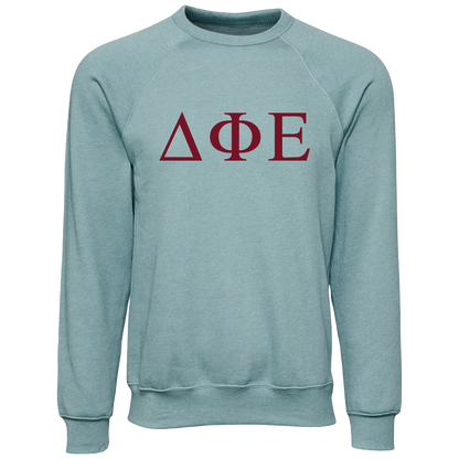 Delta Phi Epsilon Lettered Crewneck Sweatshirts