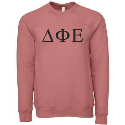 Delta Phi Epsilon Lettered Crewneck Sweatshirts