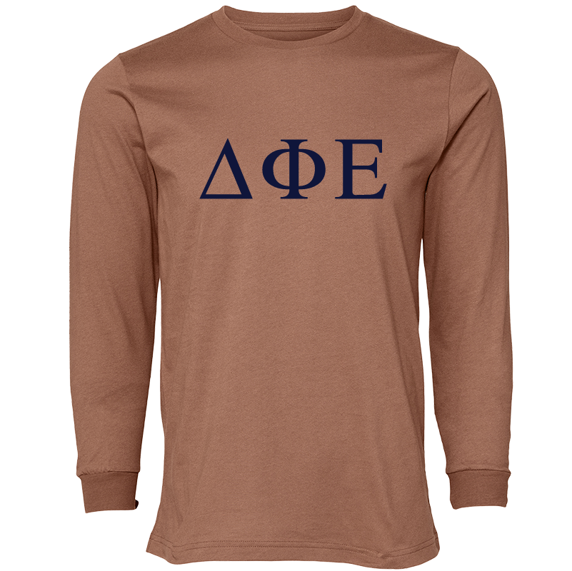 Delta Phi Epsilon Lettered Long Sleeve T-Shirts