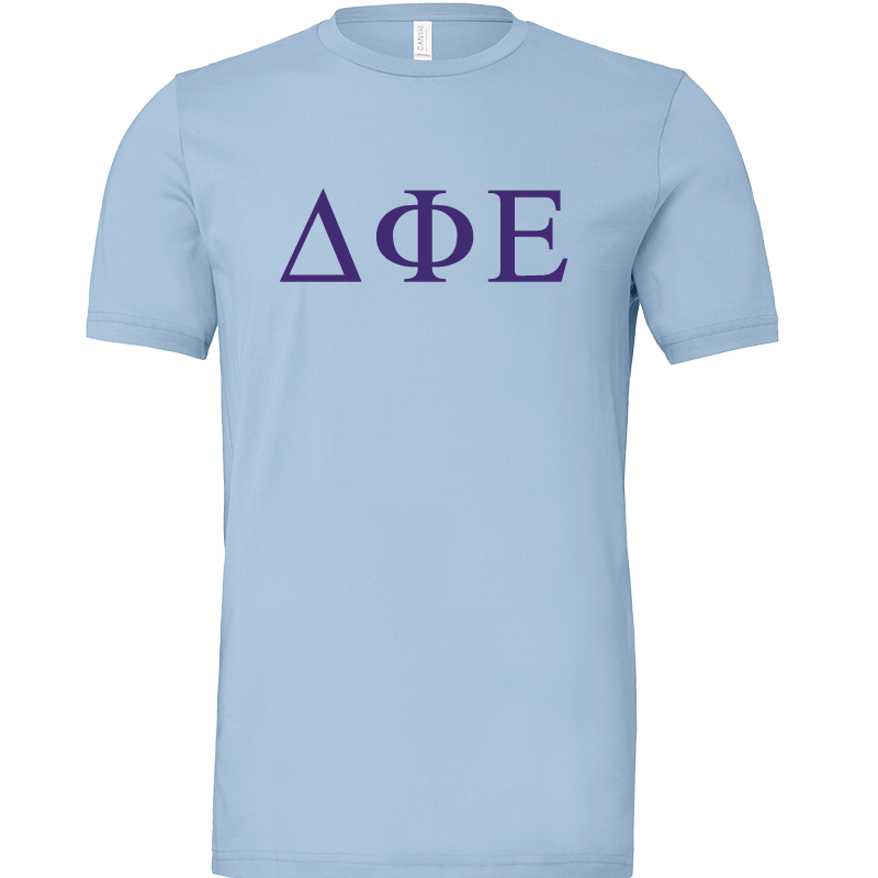 Delta Phi Epsilon Lettered Short Sleeve T-Shirts