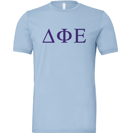 Delta Phi Epsilon Lettered Short Sleeve T-Shirts