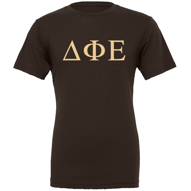 Delta Phi Epsilon Lettered Short Sleeve T-Shirts