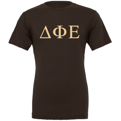 Delta Phi Epsilon Lettered Short Sleeve T-Shirts