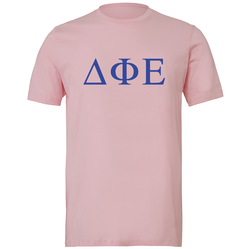 Delta Phi Epsilon Lettered Short Sleeve T-Shirts