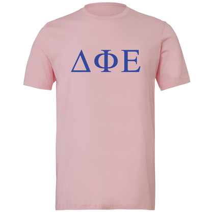 Delta Phi Epsilon Lettered Short Sleeve T-Shirts