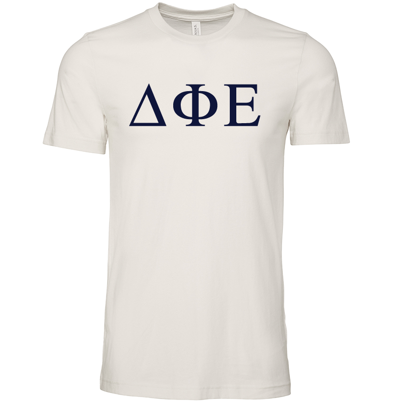 Delta Phi Epsilon Lettered Short Sleeve T-Shirts