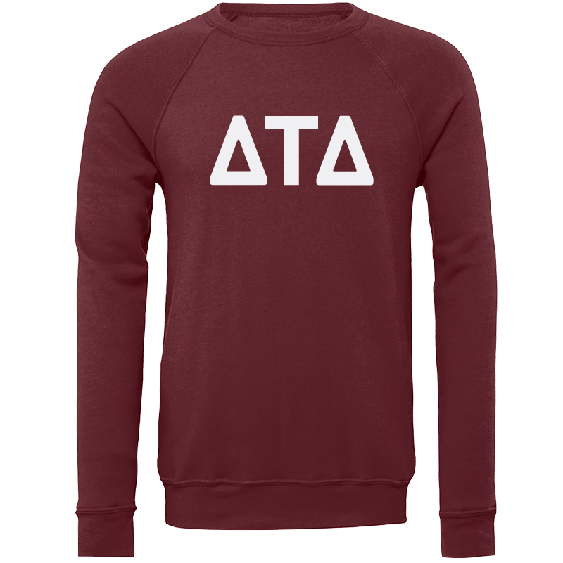 Delta Tau Delta Lettered Crewneck Sweatshirts