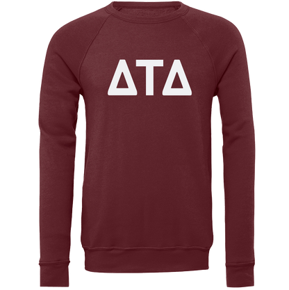 Delta Tau Delta Lettered Crewneck Sweatshirts