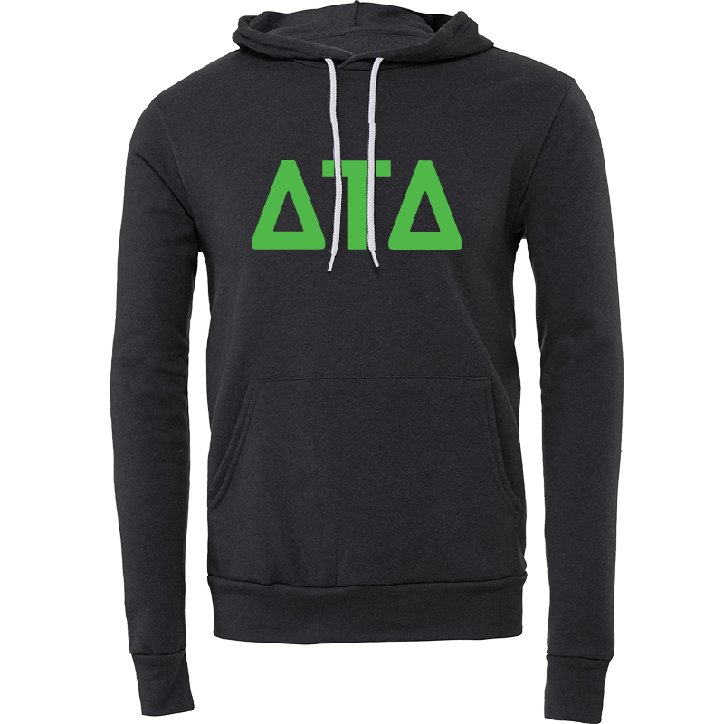 Delta Tau Delta Lettered Hooded Sweatshirts