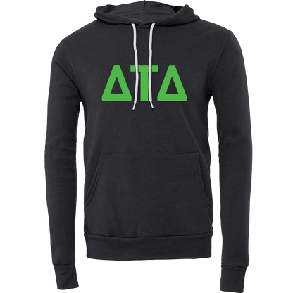 Delta Tau Delta Lettered Hooded Sweatshirts