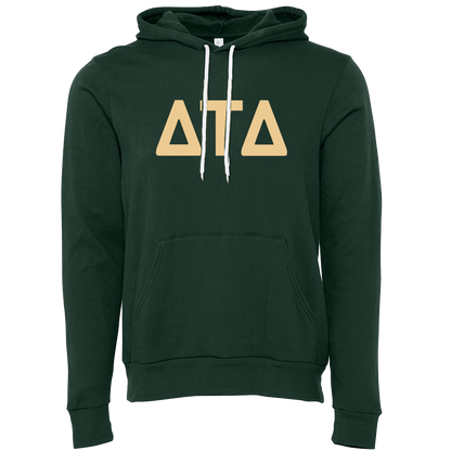 Delta Tau Delta Lettered Hooded Sweatshirts