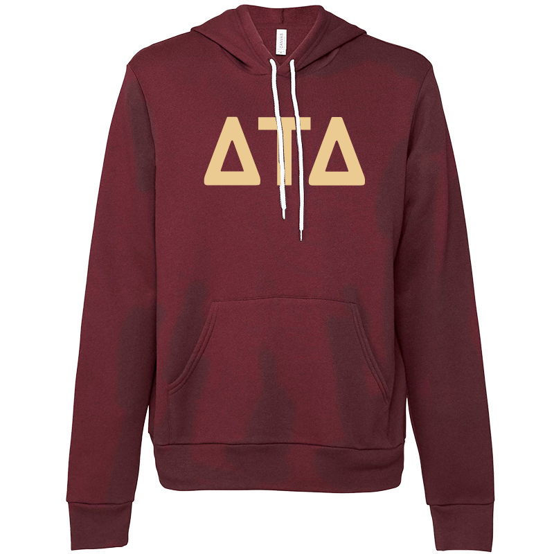 Delta Tau Delta Lettered Hooded Sweatshirts