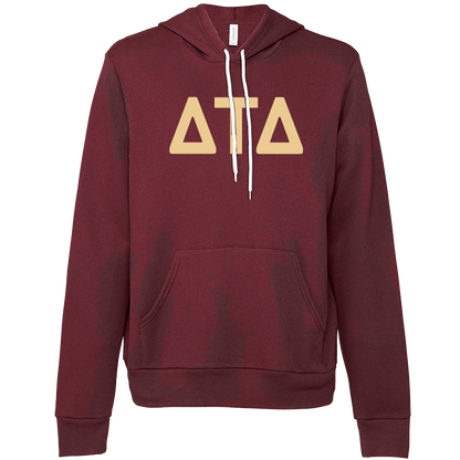 Delta Tau Delta Lettered Hooded Sweatshirts