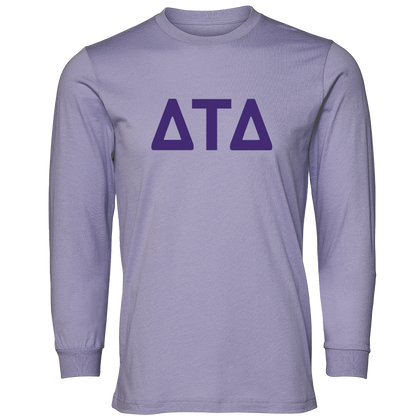 Delta Tau Delta Lettered Long Sleeve T-Shirts