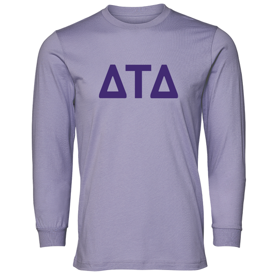 Delta Tau Delta Lettered Long Sleeve T-Shirts