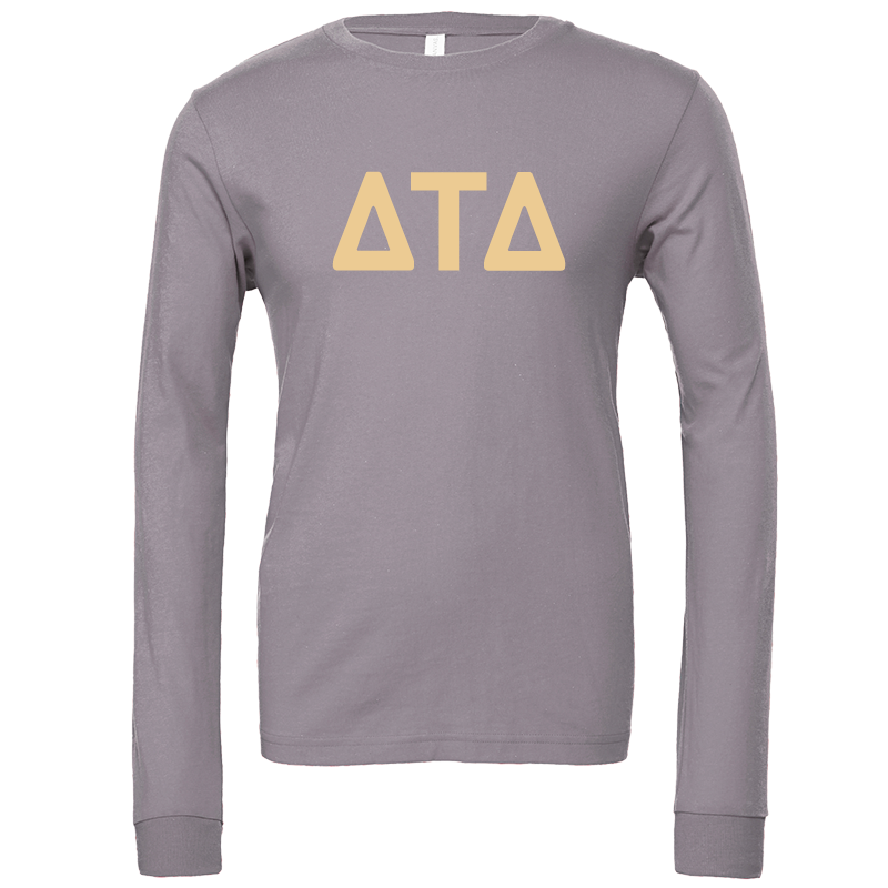 Delta Tau Delta Lettered Long Sleeve T-Shirts