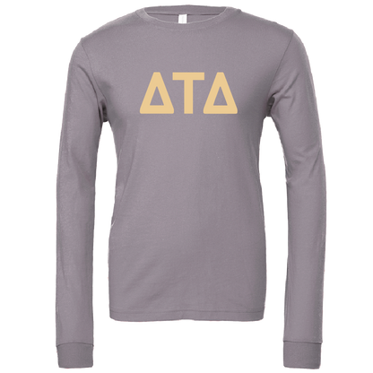 Delta Tau Delta Lettered Long Sleeve T-Shirts