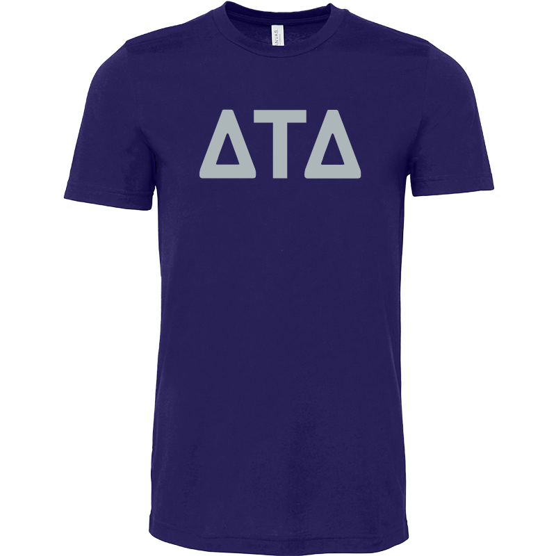 Delta Tau Delta Lettered Short Sleeve T-Shirts