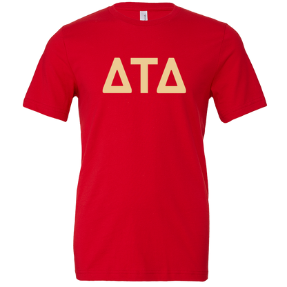 Delta Tau Delta Lettered Short Sleeve T-Shirts