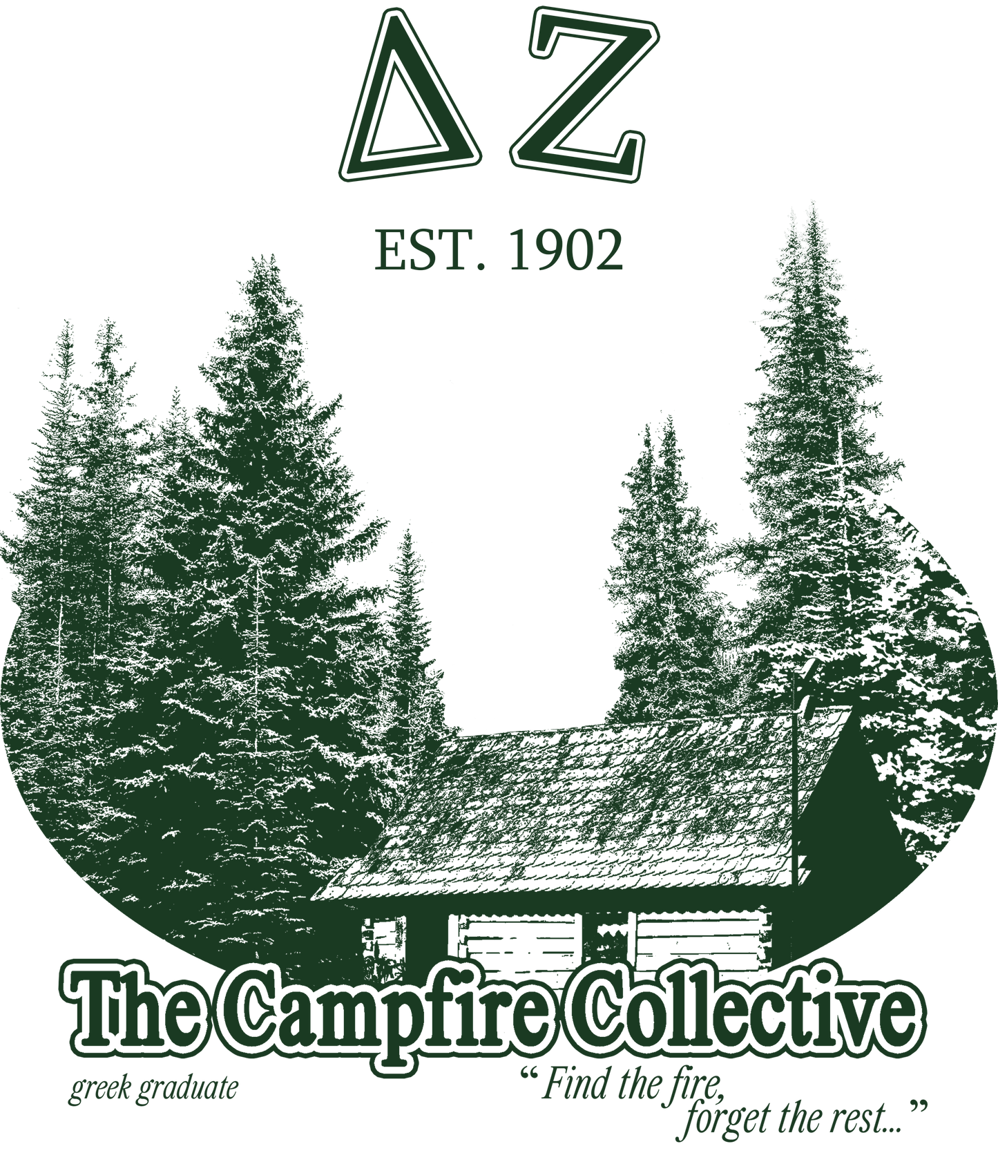 Delta Zeta Forest Graphic T-Shirt