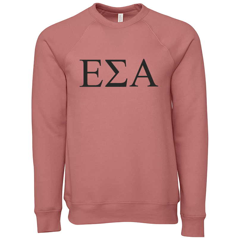 Epsilon Sigma Alpha Lettered Crewneck Sweatshirts