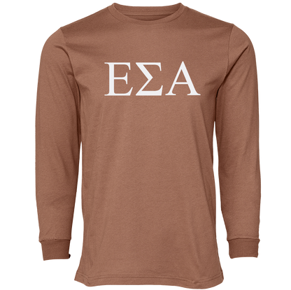 Epsilon Sigma Alpha Lettered Long Sleeve T-Shirts