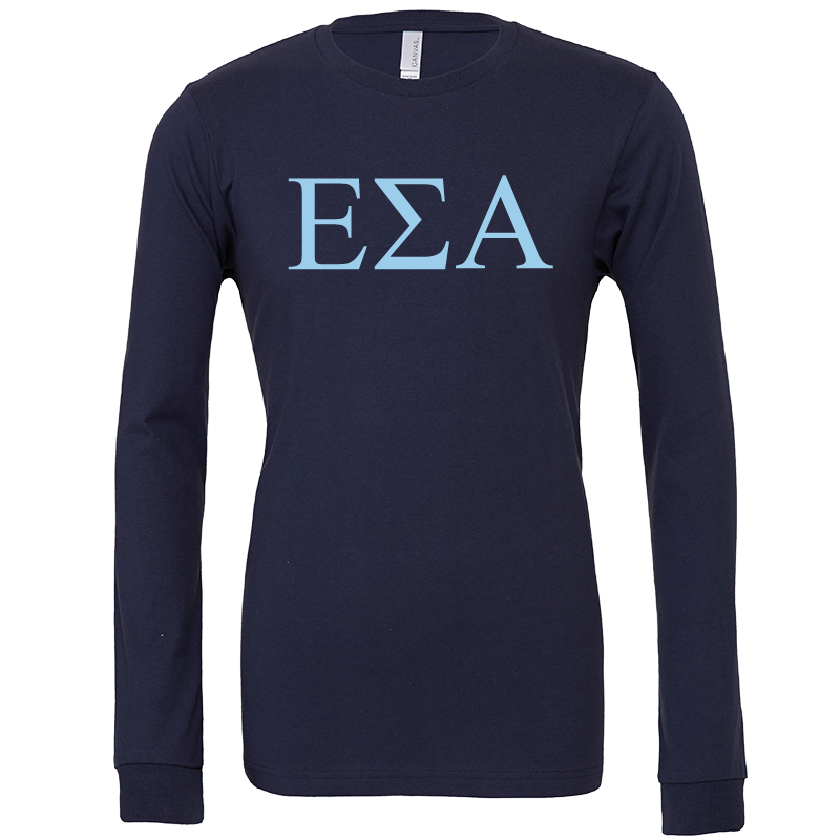 Epsilon Sigma Alpha Lettered Long Sleeve T-Shirts