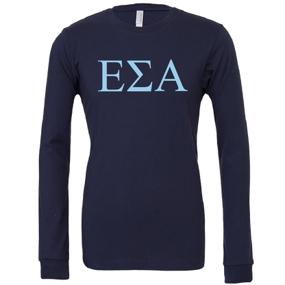 Epsilon Sigma Alpha Lettered Long Sleeve T-Shirts