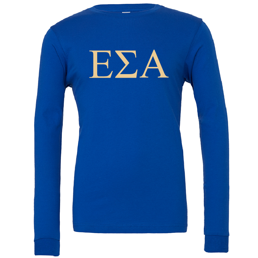 Epsilon Sigma Alpha Lettered Long Sleeve T-Shirts