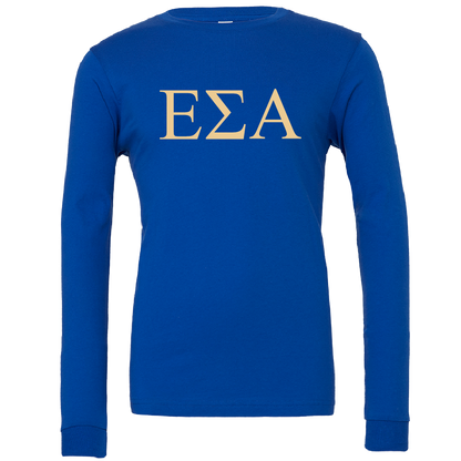 Epsilon Sigma Alpha Lettered Long Sleeve T-Shirts