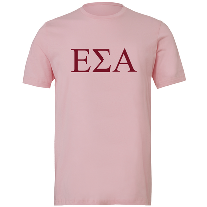 Epsilon Sigma Alpha Lettered Short Sleeve T-Shirts