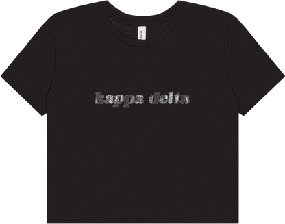 Kappa Delta black crop top