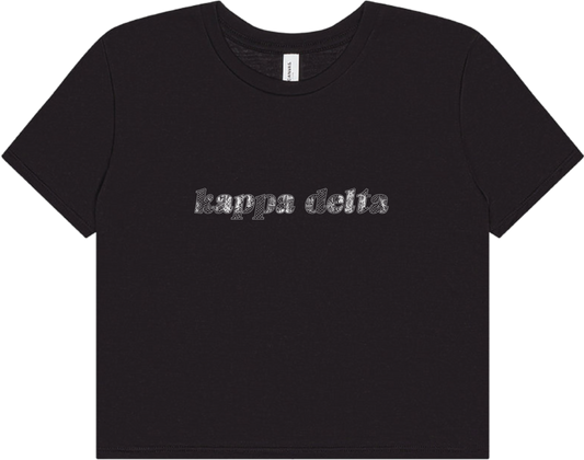Kappa Delta black crop top