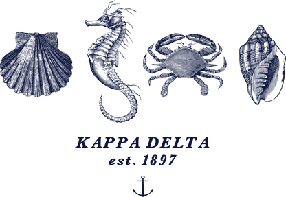 Kappa Delta Nautical Graphic T-Shirts