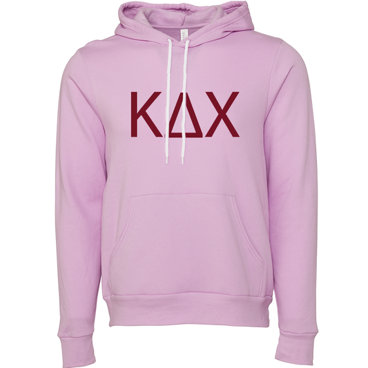 Kappa Delta Chi Embroidered Lettered Hooded Sweatshirts