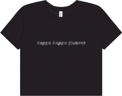 Kappa Kappa Gamma cropped black tee