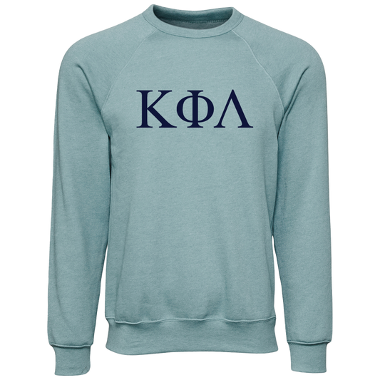 Kappa Phi Lambda Embroidered Lettered Crewneck Sweatshirts
