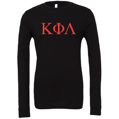 Kappa Phi Lambda Lettered Long Sleeve T-Shirts