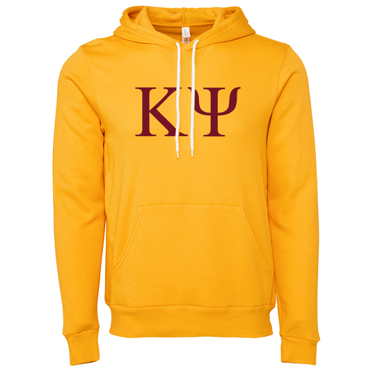 Kappa Psi Embroidered Lettered Hooded Sweatshirts