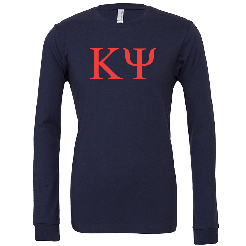 Kappa Psi Lettered Long Sleeve T-Shirts