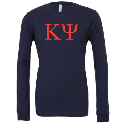 Kappa Psi Lettered Long Sleeve T-Shirts